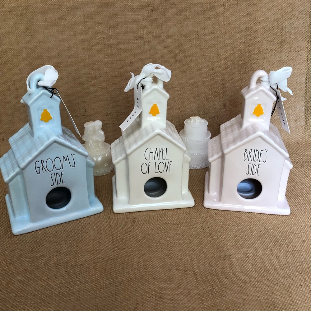 Rae Dunn Wedding Birdhouse Collection NEW